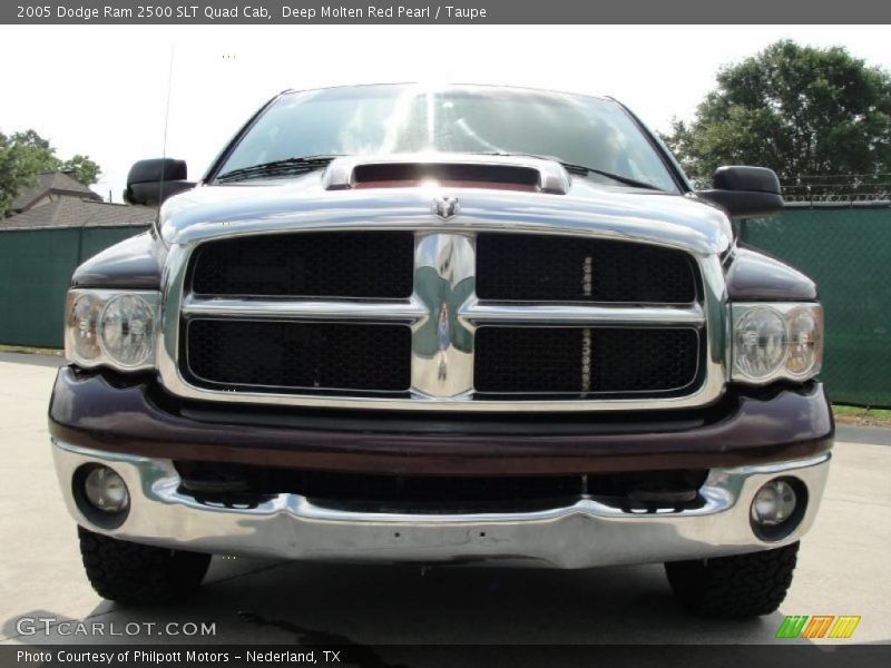 Deep Molten Red Pearl / Taupe 2005 Dodge Ram 2500 SLT Quad Cab