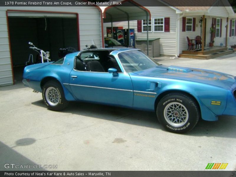 Glacier Blue Metallic / Black 1978 Pontiac Firebird Trans Am Coupe