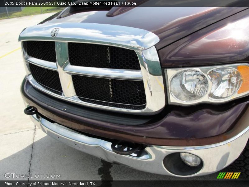 Deep Molten Red Pearl / Taupe 2005 Dodge Ram 2500 SLT Quad Cab