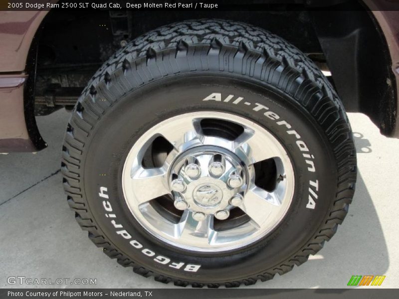 Deep Molten Red Pearl / Taupe 2005 Dodge Ram 2500 SLT Quad Cab