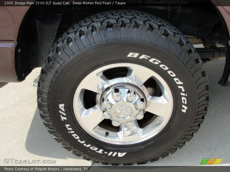 Deep Molten Red Pearl / Taupe 2005 Dodge Ram 2500 SLT Quad Cab