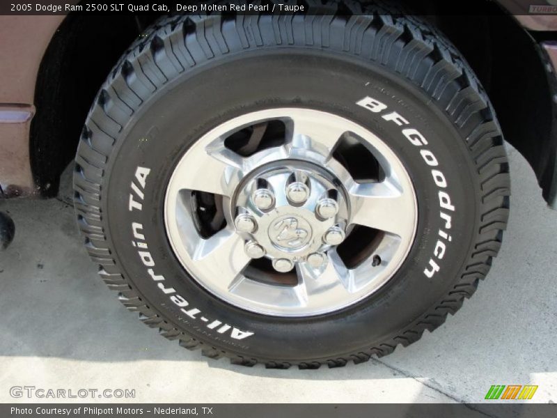 Deep Molten Red Pearl / Taupe 2005 Dodge Ram 2500 SLT Quad Cab