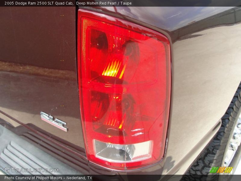 Deep Molten Red Pearl / Taupe 2005 Dodge Ram 2500 SLT Quad Cab