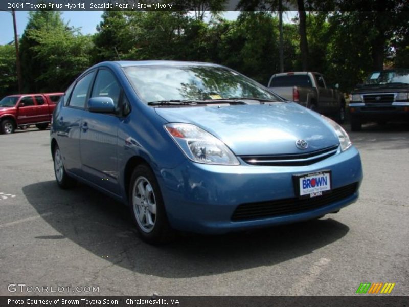 Seaside Pearl / Brown/Ivory 2004 Toyota Prius Hybrid