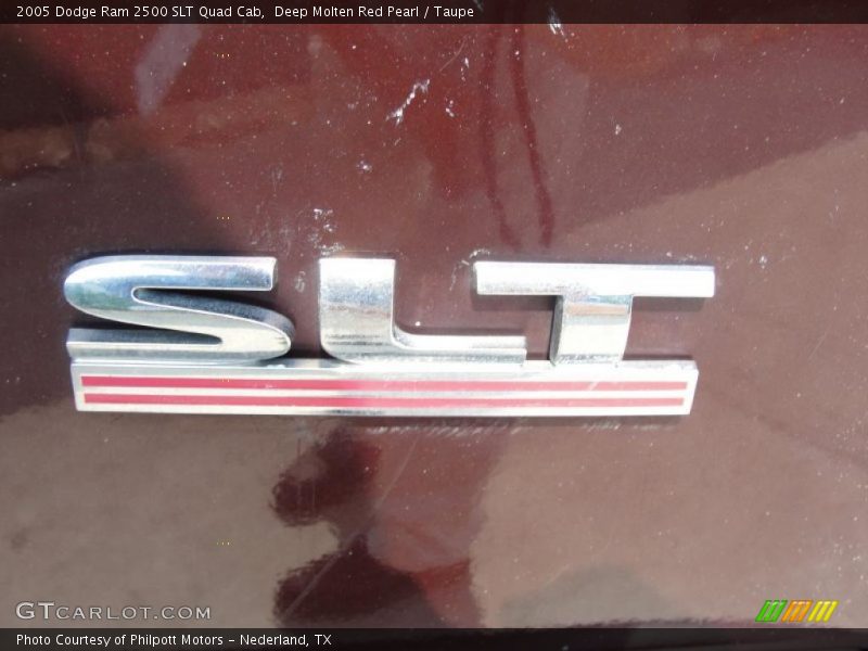 Deep Molten Red Pearl / Taupe 2005 Dodge Ram 2500 SLT Quad Cab