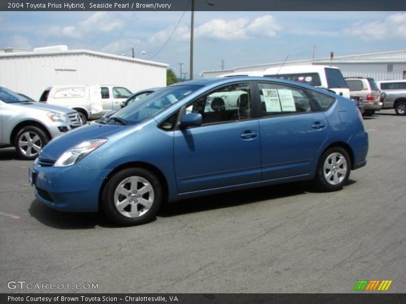 Seaside Pearl / Brown/Ivory 2004 Toyota Prius Hybrid