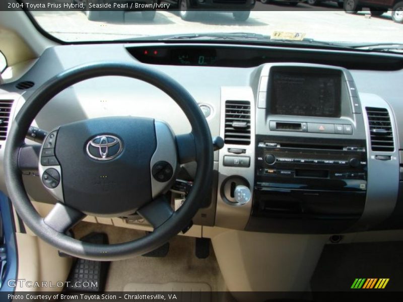 Seaside Pearl / Brown/Ivory 2004 Toyota Prius Hybrid
