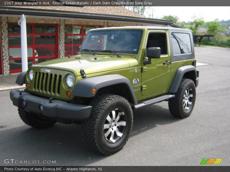 Rescue Green Metallic / Dark Slate Gray/Medium Slate Gray 2007 Jeep Wrangler X 4x4