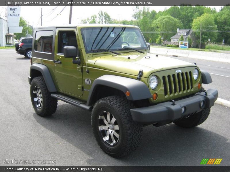 Rescue Green Metallic / Dark Slate Gray/Medium Slate Gray 2007 Jeep Wrangler X 4x4