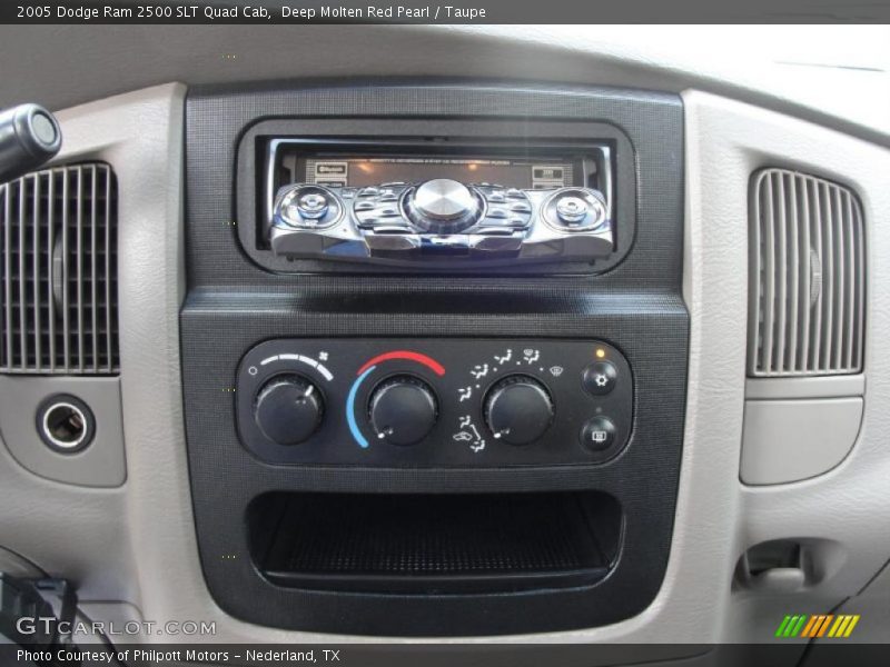 Deep Molten Red Pearl / Taupe 2005 Dodge Ram 2500 SLT Quad Cab