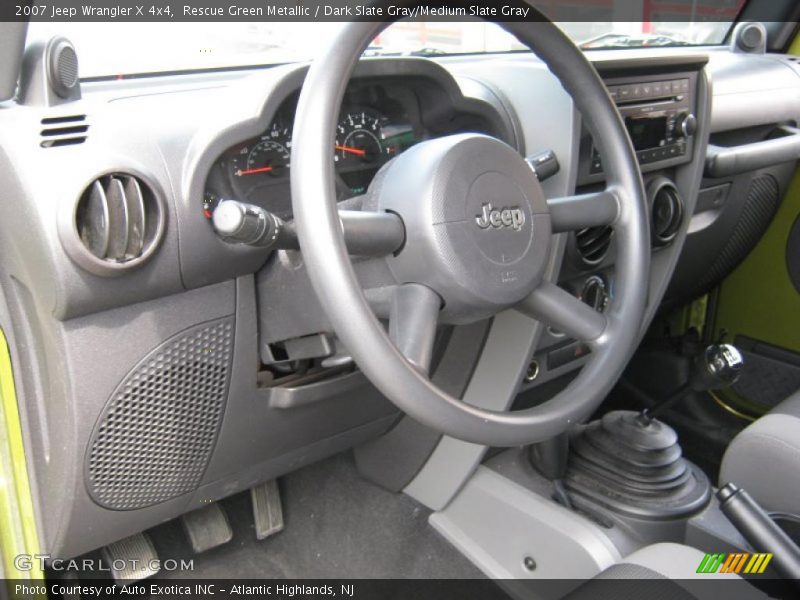Rescue Green Metallic / Dark Slate Gray/Medium Slate Gray 2007 Jeep Wrangler X 4x4