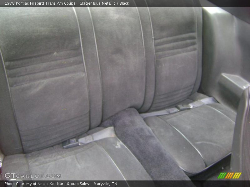 Rear Seat of 1978 Firebird Trans Am Coupe
