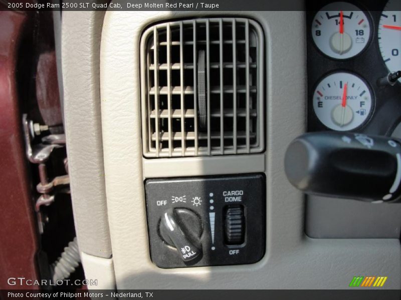 Deep Molten Red Pearl / Taupe 2005 Dodge Ram 2500 SLT Quad Cab