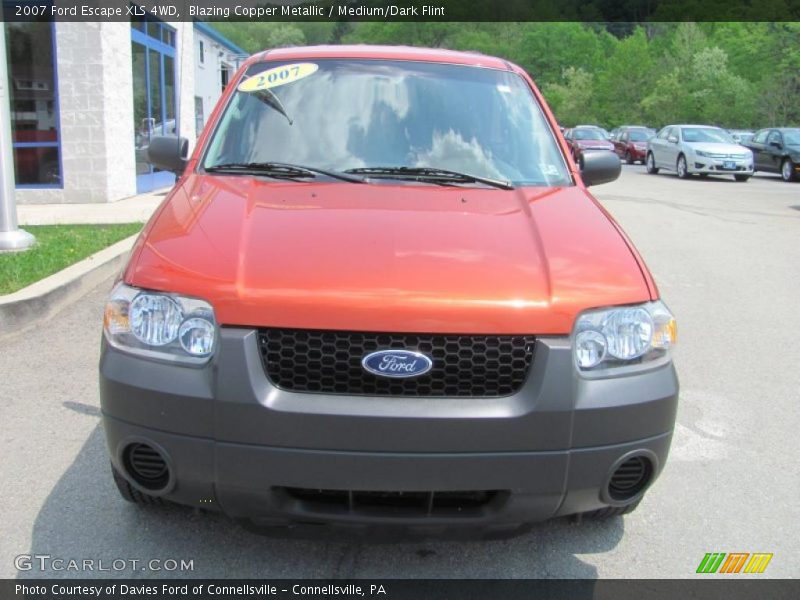 Blazing Copper Metallic / Medium/Dark Flint 2007 Ford Escape XLS 4WD