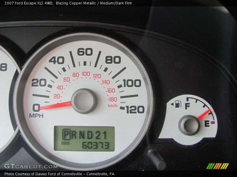Blazing Copper Metallic / Medium/Dark Flint 2007 Ford Escape XLS 4WD