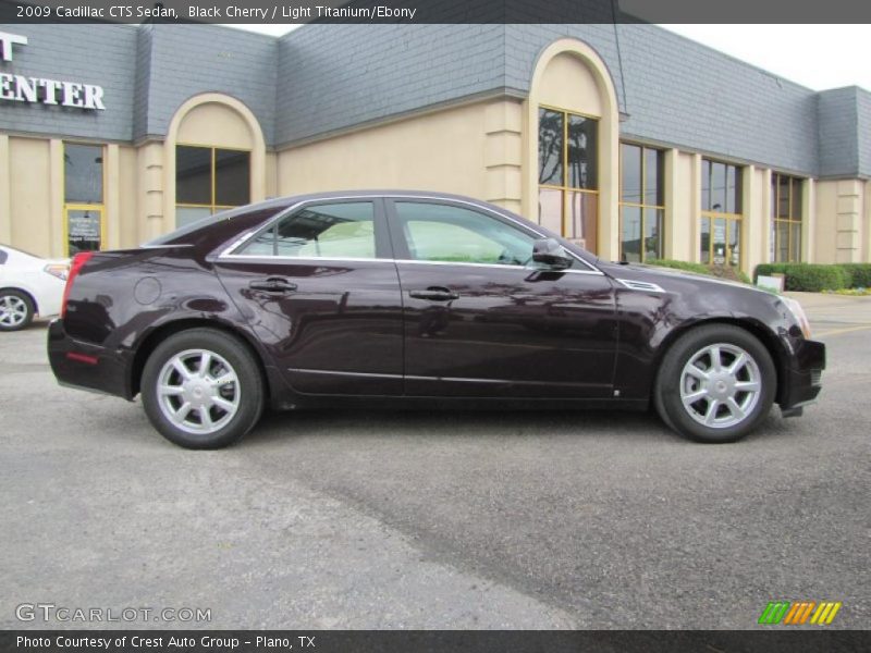 Black Cherry / Light Titanium/Ebony 2009 Cadillac CTS Sedan