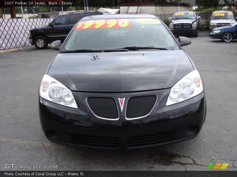 Black / Ebony 2007 Pontiac G6 Sedan
