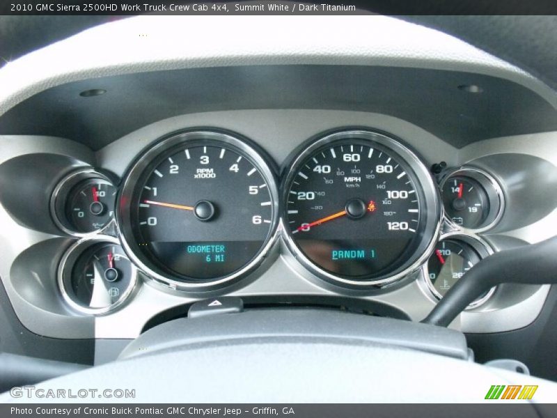 Summit White / Dark Titanium 2010 GMC Sierra 2500HD Work Truck Crew Cab 4x4