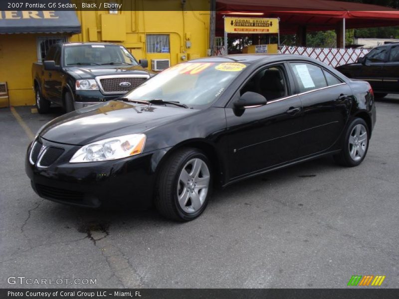 Black / Ebony 2007 Pontiac G6 Sedan