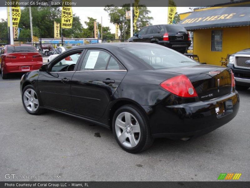 Black / Ebony 2007 Pontiac G6 Sedan