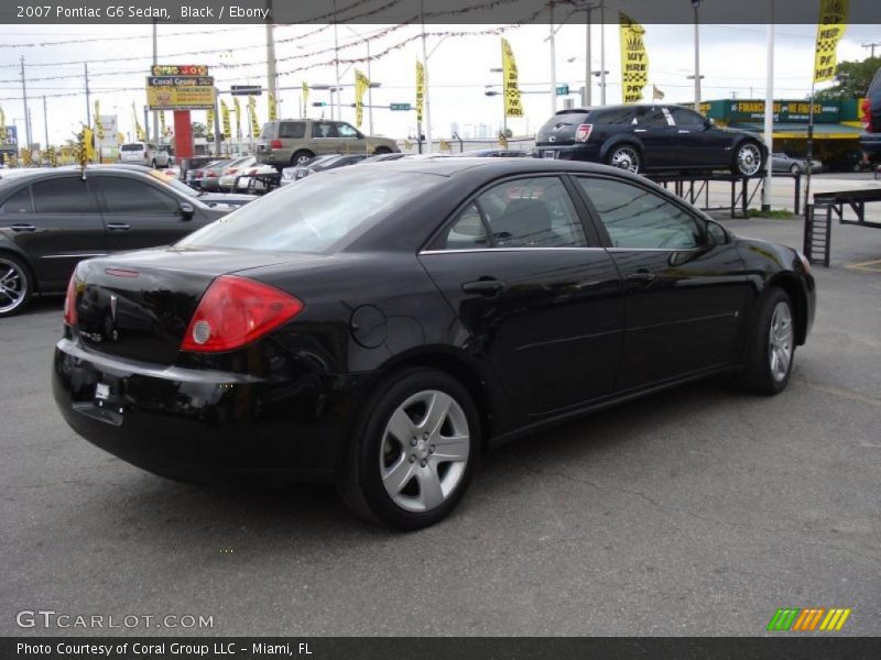 Black / Ebony 2007 Pontiac G6 Sedan
