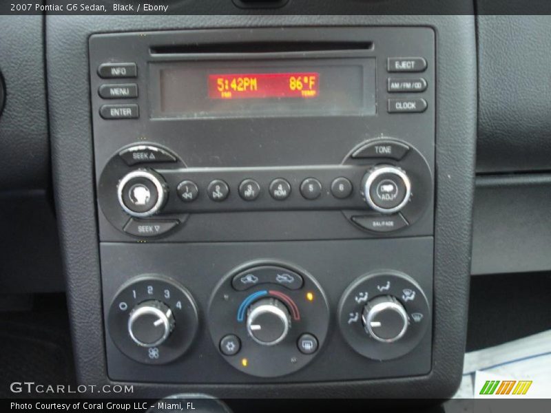 Black / Ebony 2007 Pontiac G6 Sedan