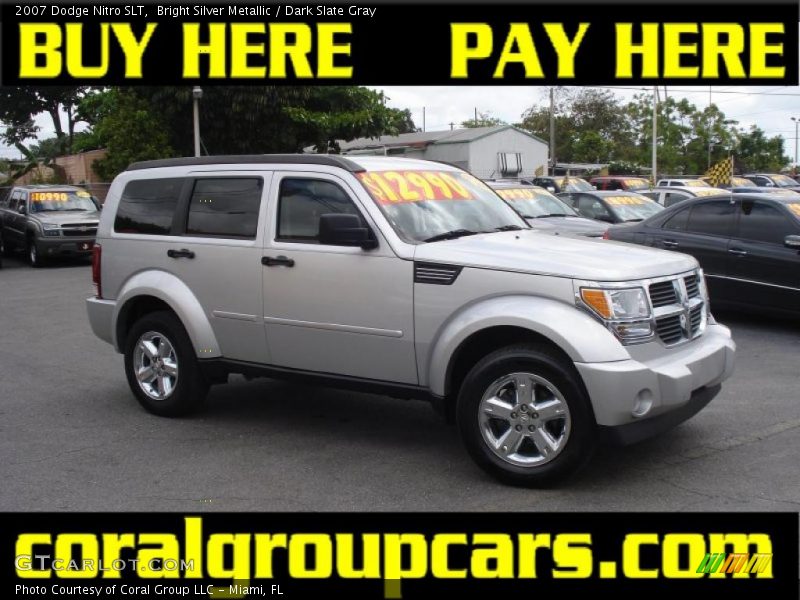 Bright Silver Metallic / Dark Slate Gray 2007 Dodge Nitro SLT