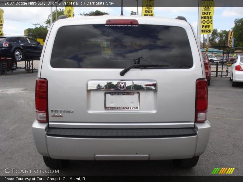 Bright Silver Metallic / Dark Slate Gray 2007 Dodge Nitro SLT