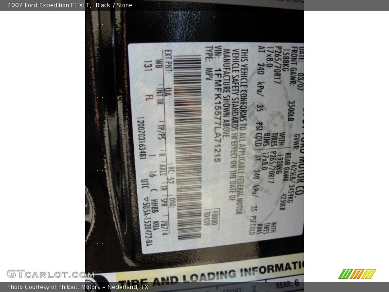 Black / Stone 2007 Ford Expedition EL XLT
