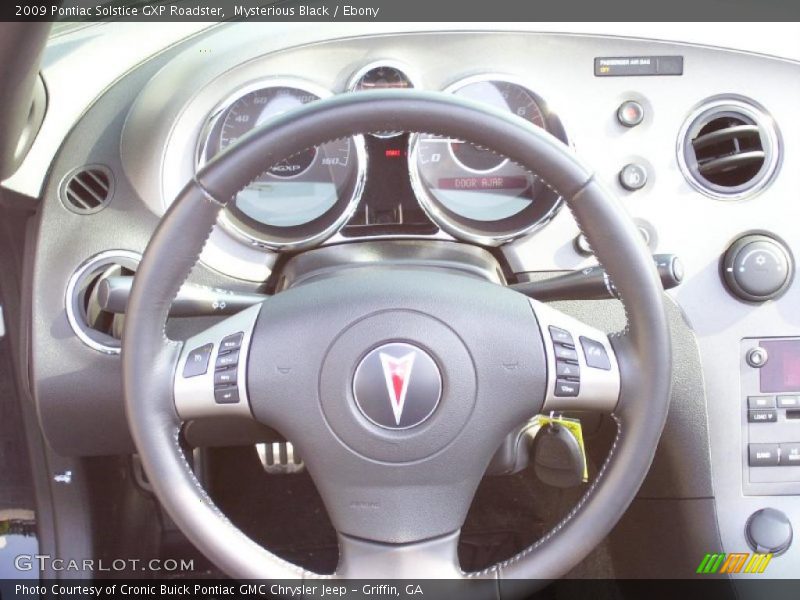 Mysterious Black / Ebony 2009 Pontiac Solstice GXP Roadster