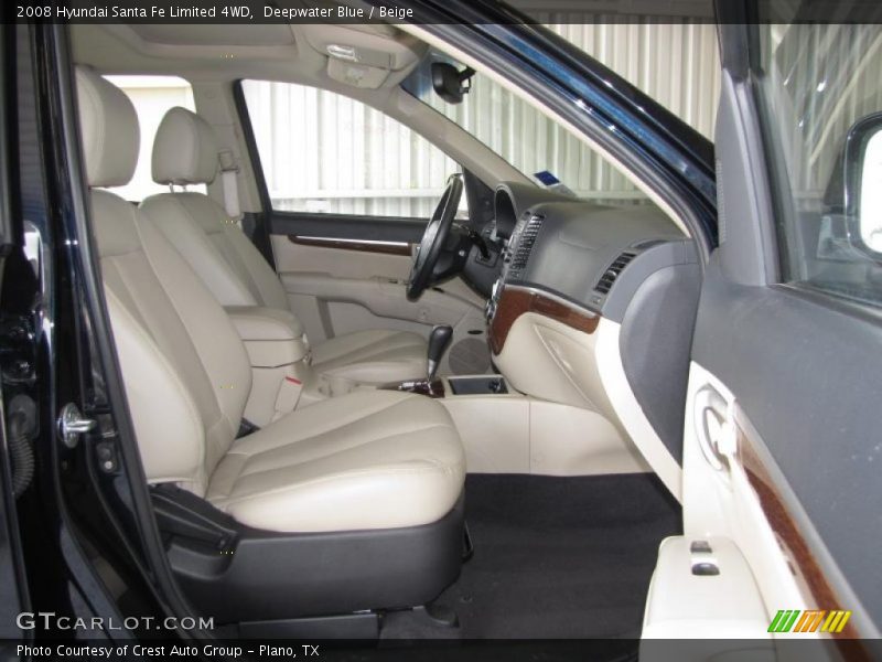 Deepwater Blue / Beige 2008 Hyundai Santa Fe Limited 4WD