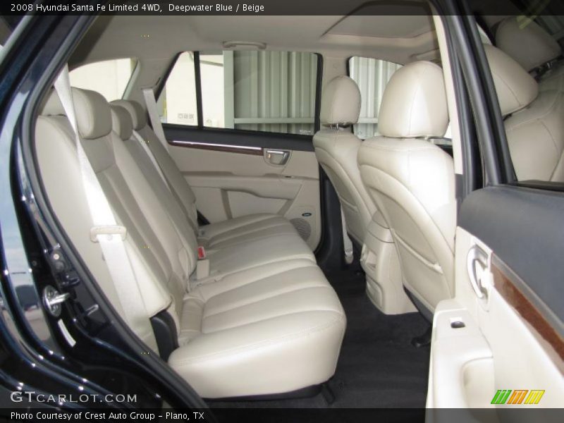 Deepwater Blue / Beige 2008 Hyundai Santa Fe Limited 4WD