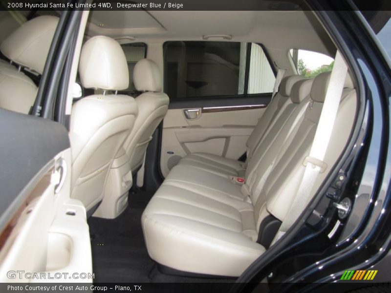 Deepwater Blue / Beige 2008 Hyundai Santa Fe Limited 4WD