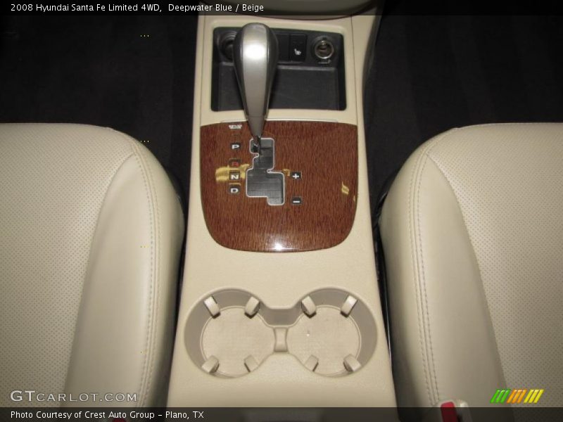 Deepwater Blue / Beige 2008 Hyundai Santa Fe Limited 4WD