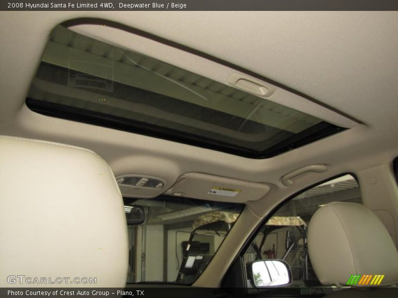 Deepwater Blue / Beige 2008 Hyundai Santa Fe Limited 4WD