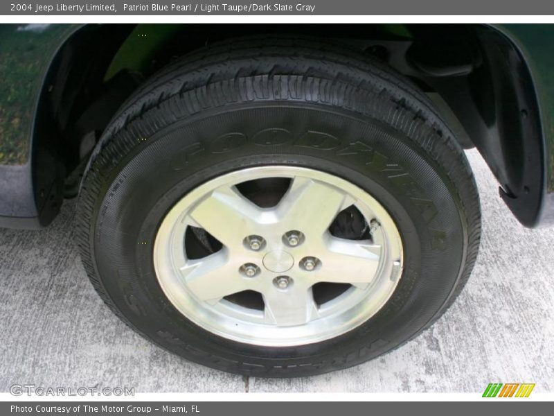 Patriot Blue Pearl / Light Taupe/Dark Slate Gray 2004 Jeep Liberty Limited