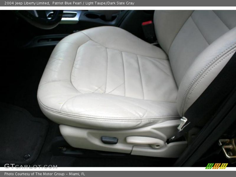 Patriot Blue Pearl / Light Taupe/Dark Slate Gray 2004 Jeep Liberty Limited