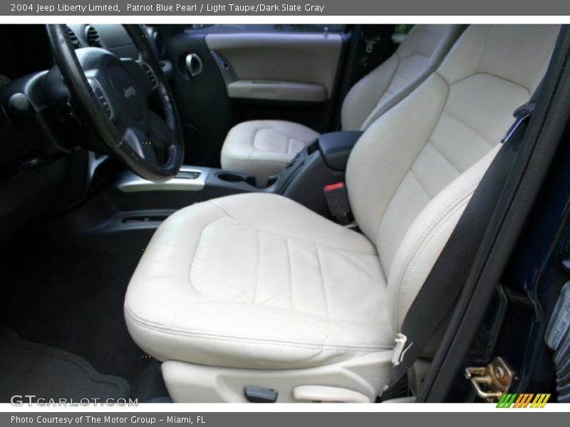 Patriot Blue Pearl / Light Taupe/Dark Slate Gray 2004 Jeep Liberty Limited