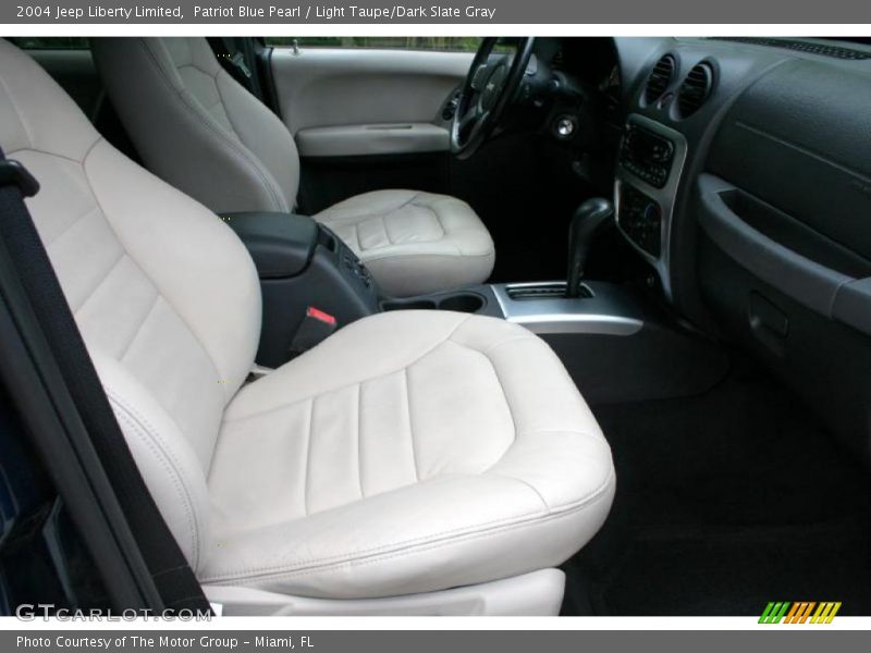 Patriot Blue Pearl / Light Taupe/Dark Slate Gray 2004 Jeep Liberty Limited