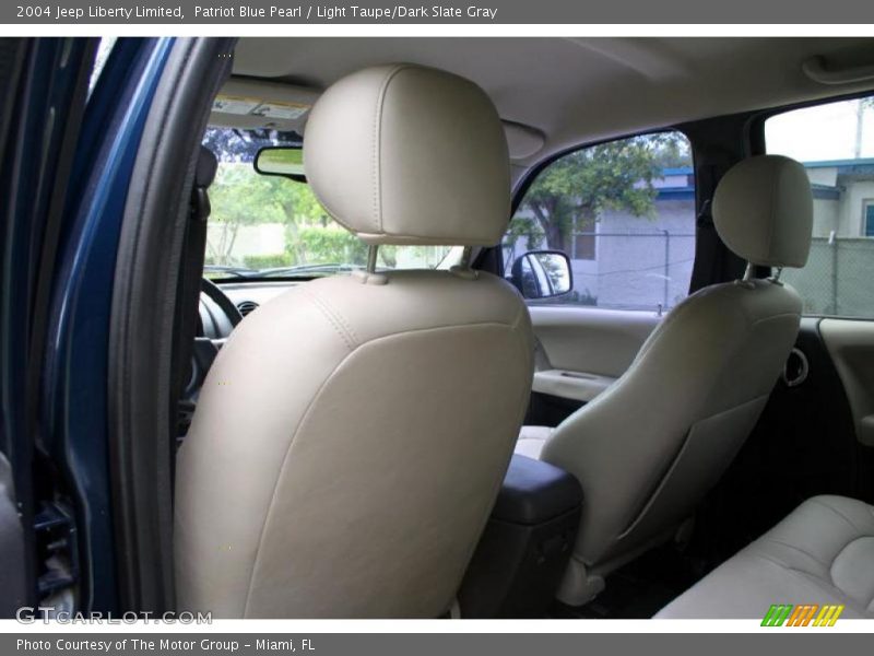 Patriot Blue Pearl / Light Taupe/Dark Slate Gray 2004 Jeep Liberty Limited
