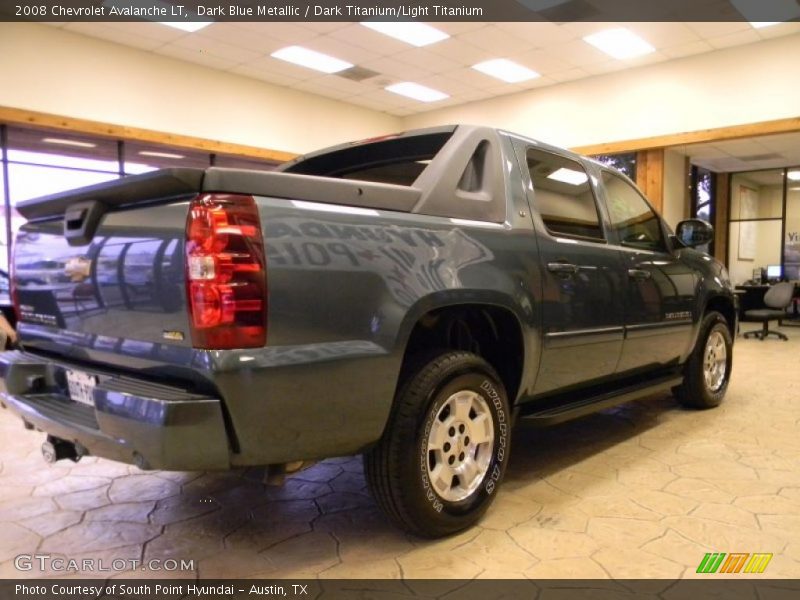 Dark Blue Metallic / Dark Titanium/Light Titanium 2008 Chevrolet Avalanche LT