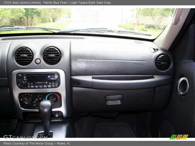 Patriot Blue Pearl / Light Taupe/Dark Slate Gray 2004 Jeep Liberty Limited