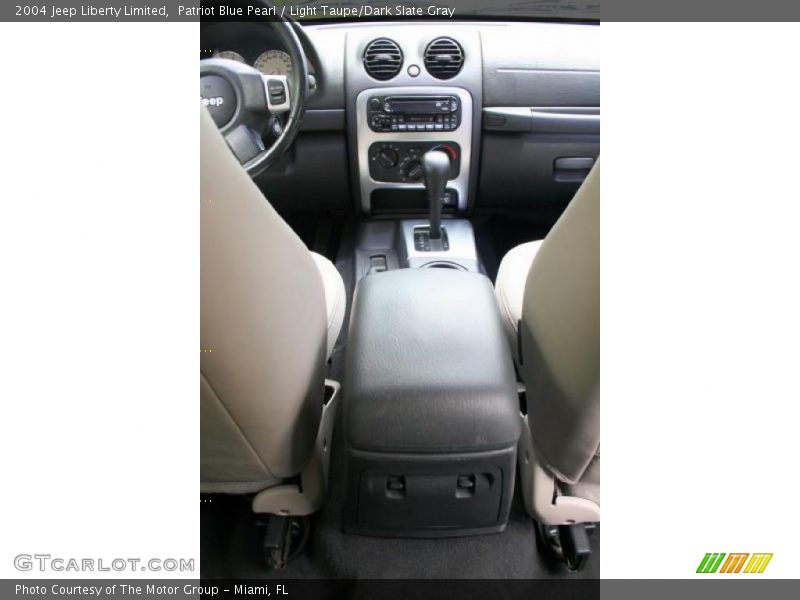 Patriot Blue Pearl / Light Taupe/Dark Slate Gray 2004 Jeep Liberty Limited