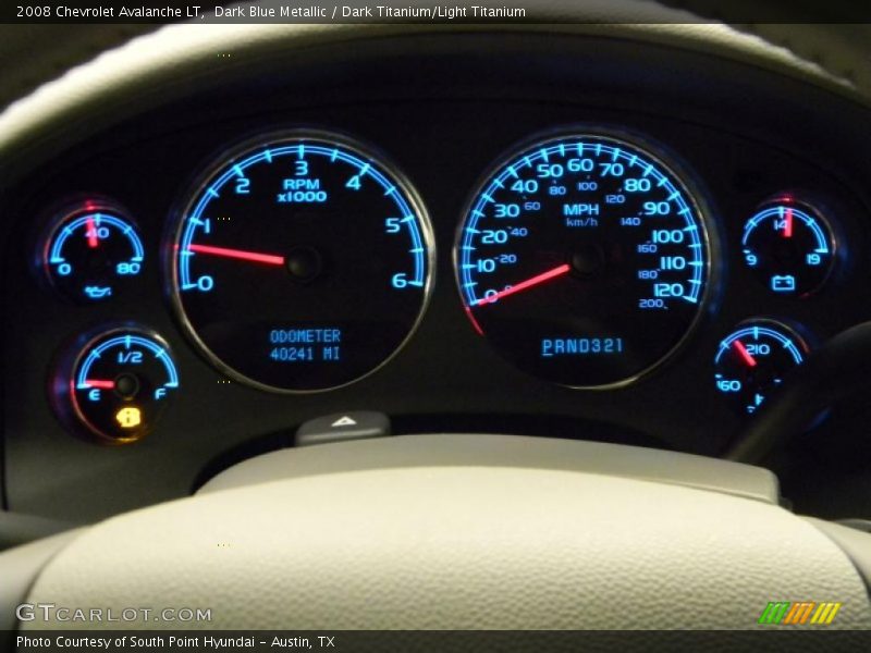 Dark Blue Metallic / Dark Titanium/Light Titanium 2008 Chevrolet Avalanche LT