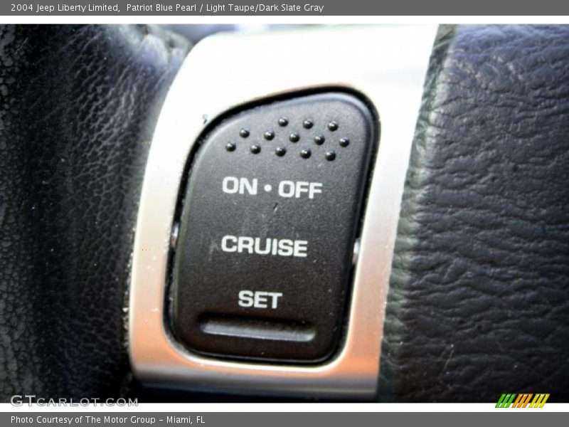 Patriot Blue Pearl / Light Taupe/Dark Slate Gray 2004 Jeep Liberty Limited