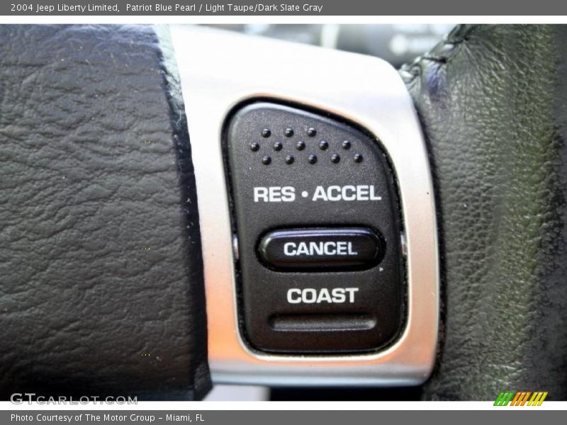 Patriot Blue Pearl / Light Taupe/Dark Slate Gray 2004 Jeep Liberty Limited