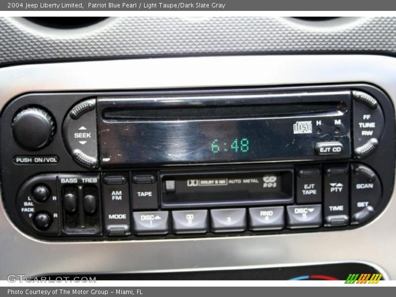 Patriot Blue Pearl / Light Taupe/Dark Slate Gray 2004 Jeep Liberty Limited