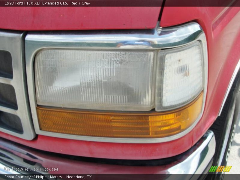 Red / Grey 1993 Ford F150 XLT Extended Cab