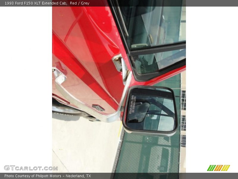Red / Grey 1993 Ford F150 XLT Extended Cab
