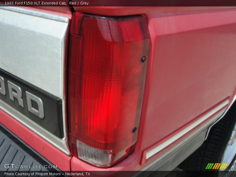 Red / Grey 1993 Ford F150 XLT Extended Cab